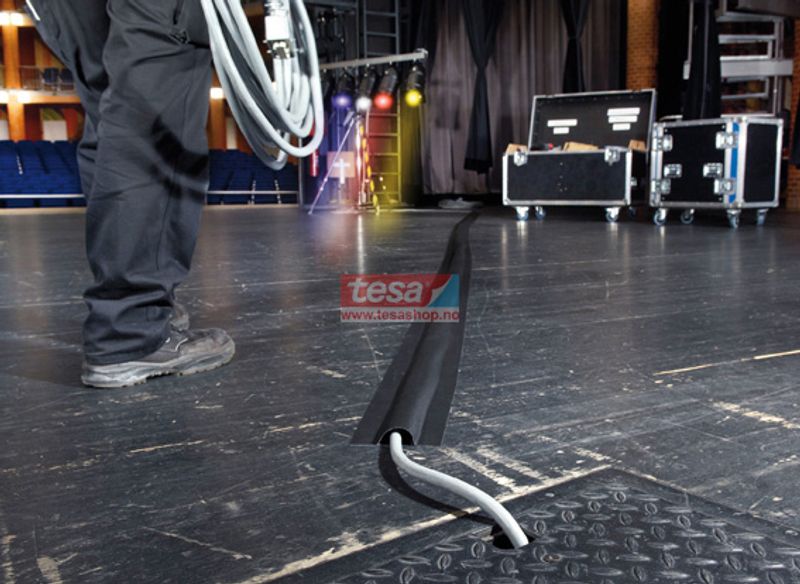 Tesa 4611 Tunneltape 150 mm Sort