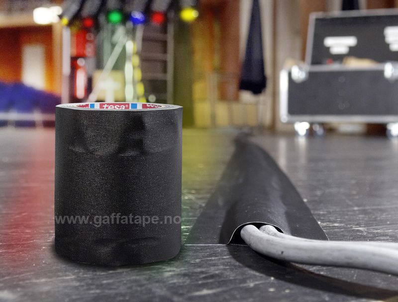 Tesa 4611 Tunneltape 150 mm Sort