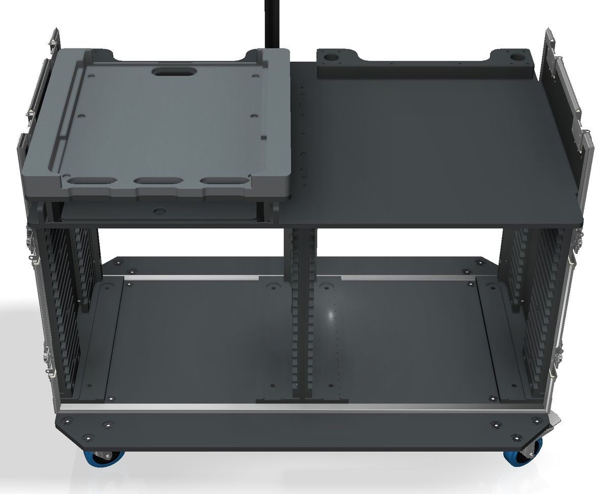 PTS 120-skap for DiGiCo 112 Quantum og AluPro, Dobbel bredde